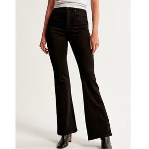 Abercrombie & Fitch The Flare Ultra High Rise Jeans in Black Size 4S/27